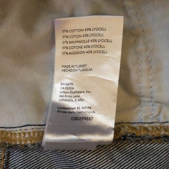 NWT We The Free Mid-Wash Paint Splattered High-Rise Ankle Jeans - Picture 9 of 10